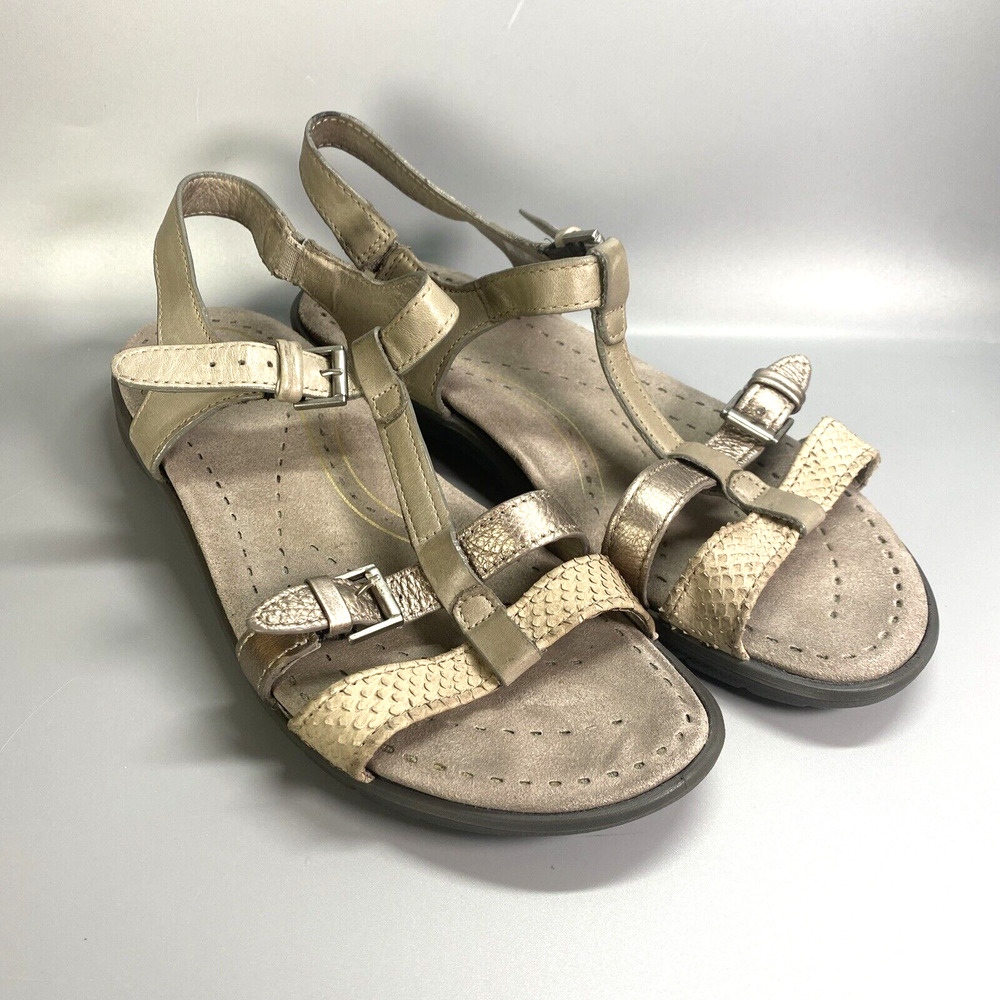 Ecco Leather Sandals Women’s Size 8/8.5 EU 39 Rubber Sole Ecco Light